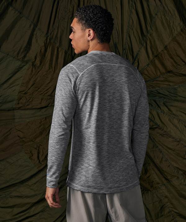 Panske Mikiny Gymshark Retake Long Sleeve Svetlo Tmavo Siva Siva / Siva | PT9045281